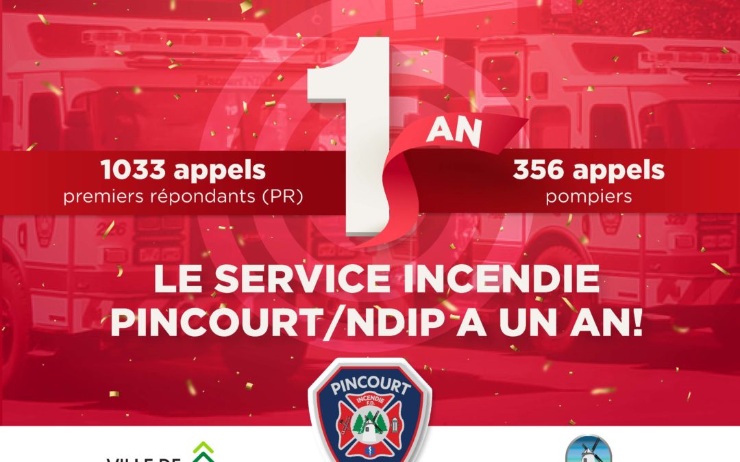 Premier anniversaire du Service d’urgence et de sécurité incendie de Pincourt/Notre-Dame-de-l’Île-Perrot